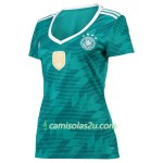 Camisolas de Futebol Alemanha Mulher Equipamento Alternativa Copa do Mundo 2018 Manga Curta